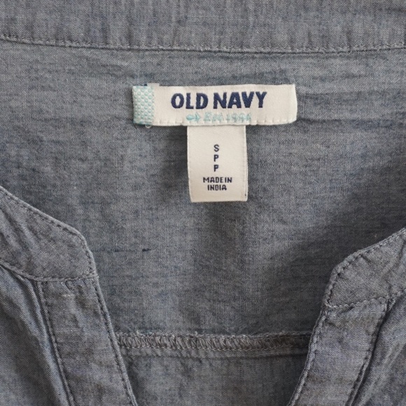 Blue long Sleeve Popover - Picture 2 of 3